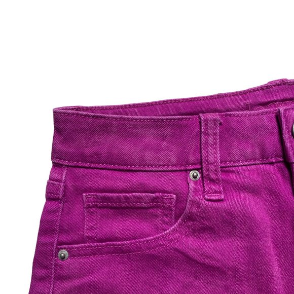 Decree High Rise Cut Off Jean Shorts Womens Size 1 Ultra Pink Wash - Picture 5 of 9